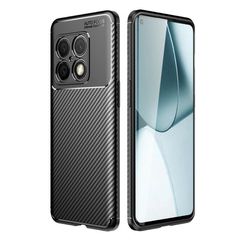 Ancus AutoFocus Carbon Fiber Back Cover Σιλικόνης Μαύρο (OnePlus 10 Pro)
