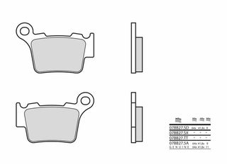 ΤΑΚΑΚΙΑ BREMBO Off-Road Sintered Metal Brake pads KTM SX-F 250 / 350 / 450 - HUSQVARNA FC250 / 350 / 450 - GAS GAS MC250