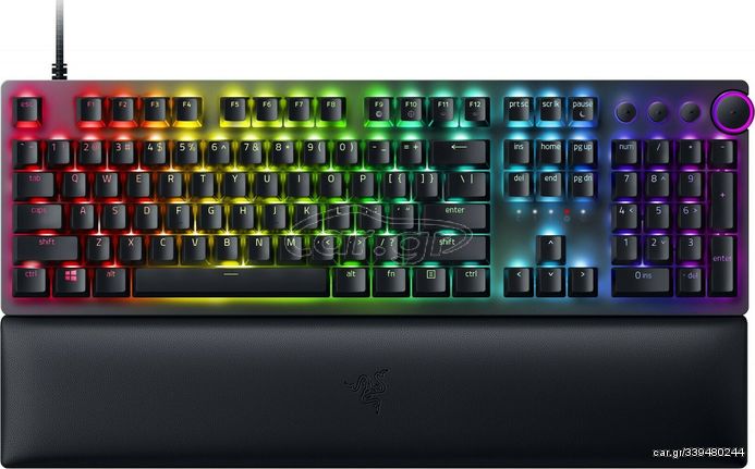 Razer Huntsman V2 Gaming Μηχανικό Πληκτρολόγιο με Razer Clicky διακόπτες και RGB φωτισμό (Αγγλικό US)