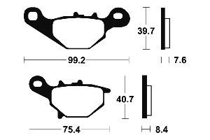 Τακάκια BENDIX MA202 FA230 STD FR AN125-STREET MAGIK
