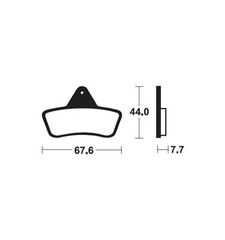 Τακάκια BENDIX MOA258 FA271 FR/RR ARCTIC CAT 08~04 250-650CC 4X4