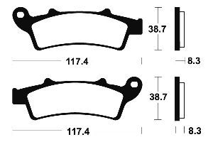 Τακάκια BENDIX MA261 FA324 STD FR ATLANTIC 125-200