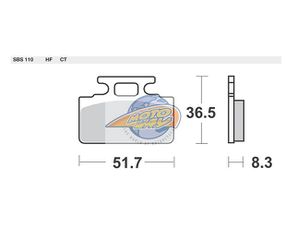 Τακάκια SBS 110HF FA151 MIO50-100