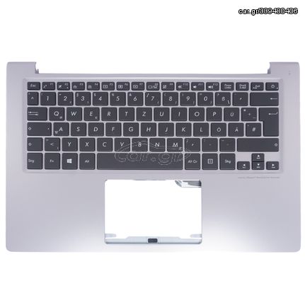 Πληκτρολόγιο Ισπανικό - Spanish Laptop Keyboard Palmrest για Asus ZenBook UX303L UX303LA UX303LB UX303LN ES Backlight Silver ( Κωδ.40643ESSILVERPALM)