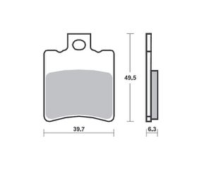Τακάκια SBS 123HM FA193 SCOOTER 50-124CCM