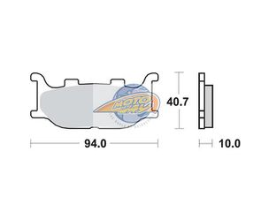 Τακάκια SBS 128MS FA199 MAXI SCOOTER 250-600CCM