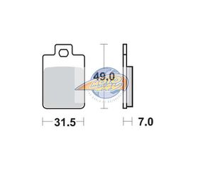 Τακάκια SBS 130HF FA255 SCOOTER 50-124CCM