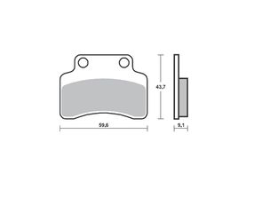 Τακάκια SBS 141HM FA235 SCOOTER 50-124CCM,KEEWAY/MATRIX50/125/150