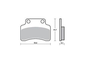 Τακάκια SBS 141HM FA235 SCOOTER 50-124CCM,KEEWAY/MATRIX50/125/150