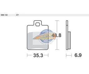 Τακάκια SBS 142CT FA260 SCOOTER 50-124CCM