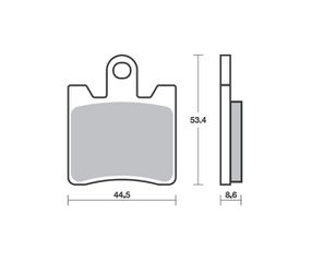 Τακάκια SBS 146HM FA283  4τμχ/Σετ SCOOTER 50-124CCM