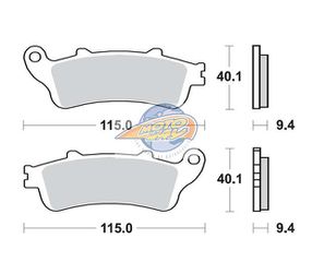 Τακάκια SBS 147CT FA281 MAXI SCOOTER 125-249CCM