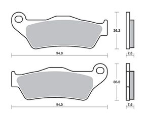 Τακάκια SBS 151HM SFA181