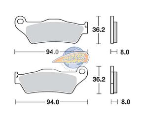 Τακάκια SBS 151CT FA181 MAXI SCOOTER 125-249CCM