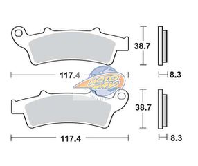 Τακάκια SBS 159MS SFA324 MAXI SCOOTER 250-600CCM