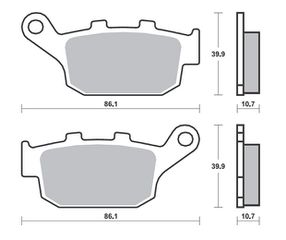 Τακάκια SBS 161HM SFA140