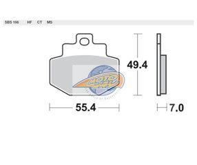 Τακάκια SBS 166HF SFA321
