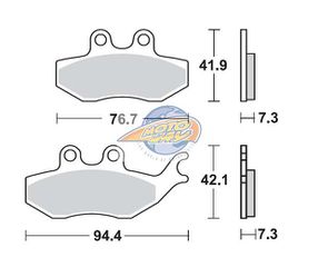 Τακάκια SBS 173HF FA374 SCOOTER 50-124CCM
