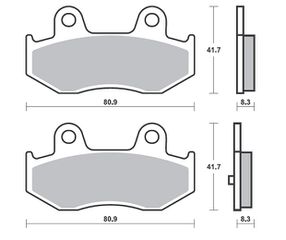 Τακάκια SBS 174HM SFA411