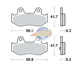 Τακάκια SBS 174MS FA411 MAXI SCOOTER 250-600CCM