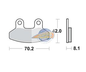 Τακάκια SBS 178HF FA306 SCOOTER 50-124CCM