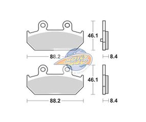 Τακάκια SBS 182HF FA412 SCOOTER 50-124CCM