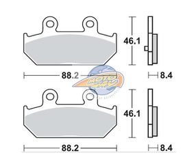 Τακάκια SBS 182MS FA412 MAXI SCOOTER 250-600CCM