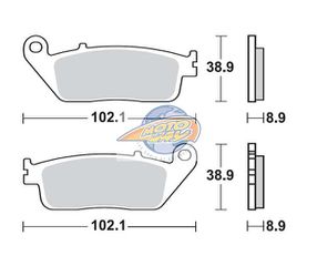 Τακάκια SBS 184MS FA142-FA226 MAXI SCOOTER 250-600CCM
