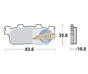 Τακάκια SBS 195MS FA607 MAXI SCOOTER 250-600CCM