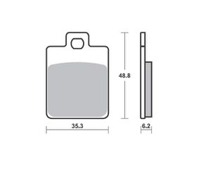 Τακάκια SBS 202MS FA260 SCOOTER 50-124CCM