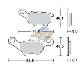 Τακάκια SBS 206HF FA384 SCOOTER 50-124CCM