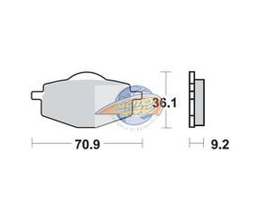 Τακάκια SBS 575HF FA101 STD FR/RR