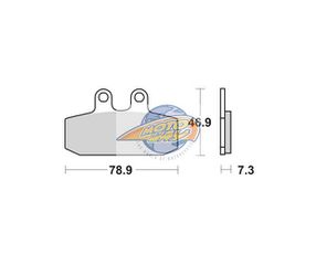 Τακάκια SBS 588HF FA256 STD FR/RR