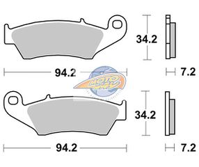 Τακάκια SBS 694RSI FA185-FA389 RACING SINTER MX ATV