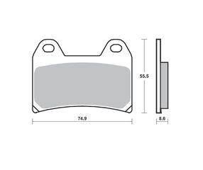 Τακάκια SBS 706HF FA244 FR XT660X  04-13,RSV1000MILLE/TUONO 97-13,F800 06-14,690DUKE 12-19,1050/1190/1290ADVENTURE