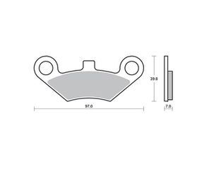 Τακάκια SBS 914SI  FA453 Εμπρός CF MOTO