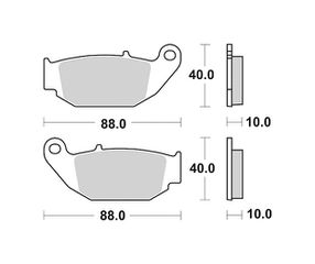 Τακάκια SBS 915HF FA629 Πίσω CRF250L 14,GTR150,TNT125,RCX185I