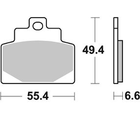 Τακάκια SBS 224MS (SFA681) Εμπρός MP3-300/500 14-19