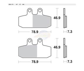 Τακάκια SBS 179HF FA256