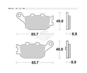Τακάκια SBS 158HF SFA358