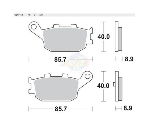 Τακάκια SBS 158HF SFA358