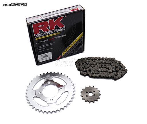 RK KIT Αλυσίδα-Γρανάζια 15/39 420SB X 100L (C2091/B2143) GLX50,GLX90