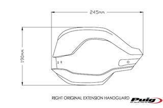 Αξεσουάρ PUIG 3763H Προέκταση Χουφτών SMOKE R120GS/S1000XR/F850GS