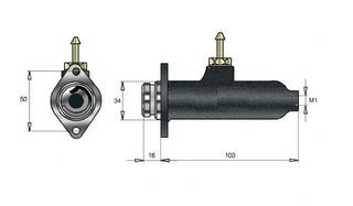 Αντλία φρένου κλαρκ YALE FD35P 7/8"-thumb-1