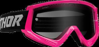 Μάσκα MX THOR Combat Sand Racer Goggles Flo Pink, Gray με φιμέ γυαλί