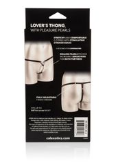 Μαύρο Στρινγκ με Πέρλες Calexotics Lovers Thong-thumb-3