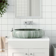 Νιπτήρας Οβάλ Πράσινος 59 x 40 x 15 εκ. Κεραμικός 155083