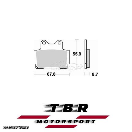 ΜΕΤΑΛΛΙΚΑ ΤΑΚΑΚΙΑ SINTER METAL PADS TBR679