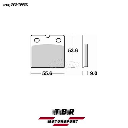 ΜΕΤΑΛΛΙΚΑ ΤΑΚΑΚΙΑ SINTER METAL PADS TBR613