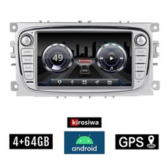 KIROSIWA FORD GALAXY (2007 - 2014) 4GB Android οθόνη αυτοκίνητου με GPS WI-FI (Bluetooth Youtube Playstore 64GB ROM RAM Apple Carplay Android Auto ηχοσύστημα αφής 7" ιντσών OEM MP3 USB Mirrorlink εργο